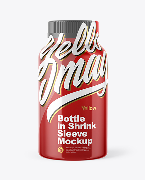 Glossy Plastic Bottle Mockup