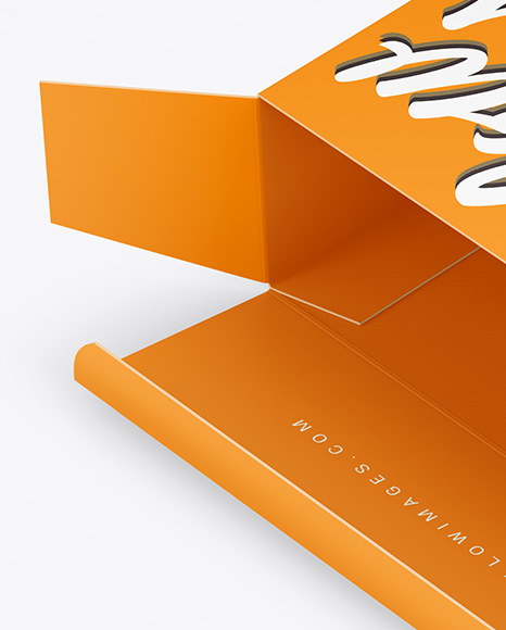 Opened Paper Box Mockup