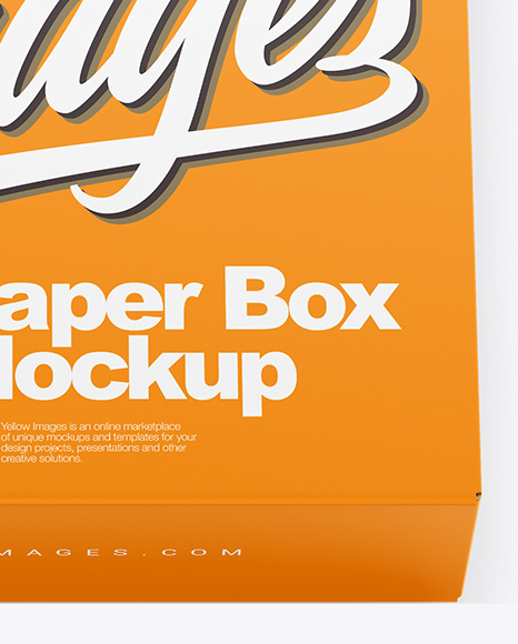 Opened Paper Box Mockup