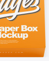 Opened Paper Box Mockup