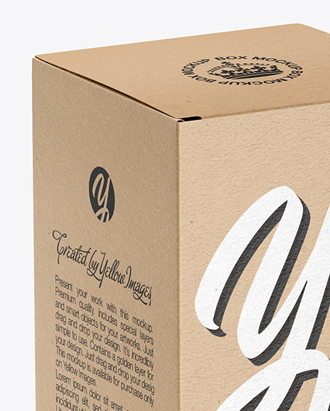 Kraft Paper Box Mockup