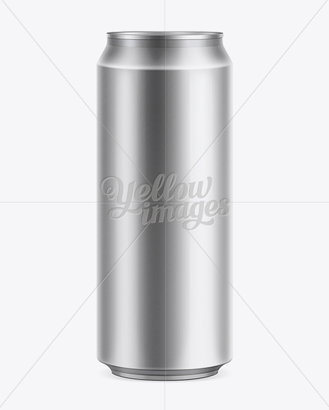 500ml Beer Can Mockup