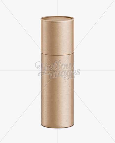 Kraft Paper Over-Cap Tube Mockup