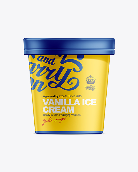 16oz Ice Cream Packaging Mockup