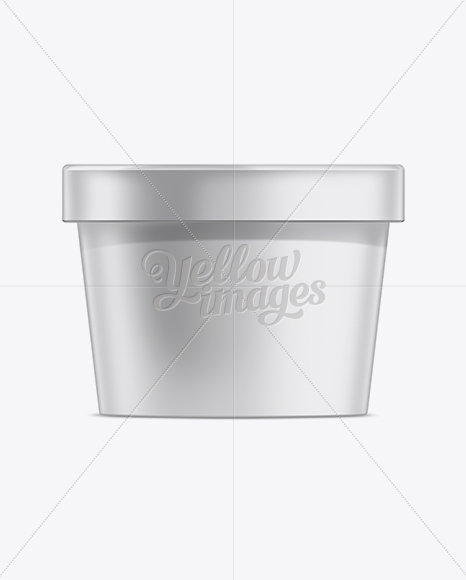 64oz Ice Cream Container Mockup