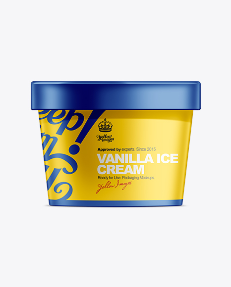 64oz Ice Cream Container Mockup