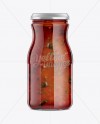 350g Glass Jar with Sauce Mockup