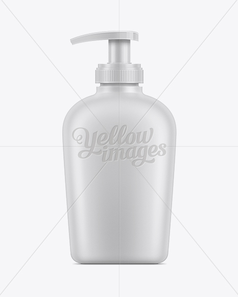 300ml Liquid Soap Bottle with Pump Mockup