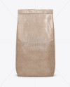 Glossy Kraft Paper Bag Mockup - Front View