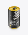 150ml Aluminium Can With Glossy Finish Mockup (High-Angle Shot)