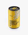 150ml Aluminium Can With Matte Finish Mockup (High-Angle Shot)