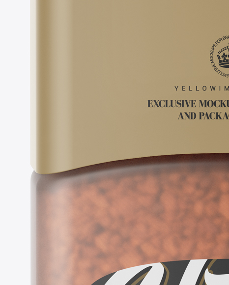 Frosted Jar With Instant Coffee Mockup Frosted Jar With Instant Coffee Mockup