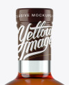 Clear Glass Bourbon Bottle Mockup