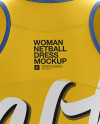 Netball Dress HQ Mockup - Back View