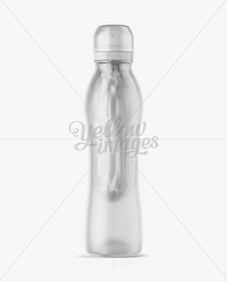 Frosted Bag-on-Valve Spray With Clear Overcap Mockup