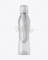 Glossy Frosted Bag-on-Valve Spray With Clear Overcap Mockup