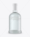 Frosted Glass Vodka Bottle Mockup Frosted Glass Vodka Bottle Mockup