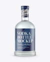 Frosted Glass Vodka Bottle Mockup