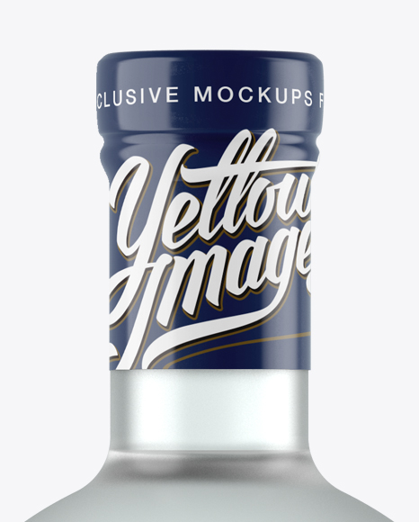 Frosted Glass Vodka Bottle Mockup Frosted Glass Vodka Bottle Mockup