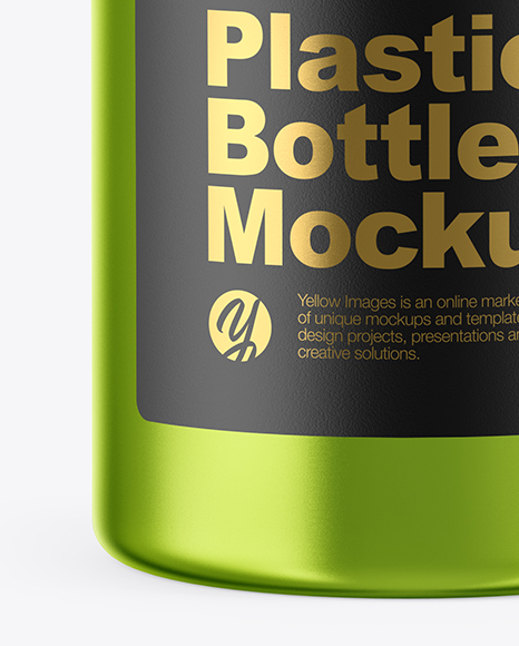Metallic Bottle Mockup