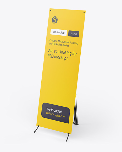 Plastic X Banner Mockup