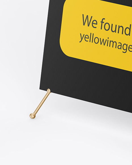 Metallic X Banner Mockup