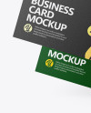 Textured Business Cards Mockup