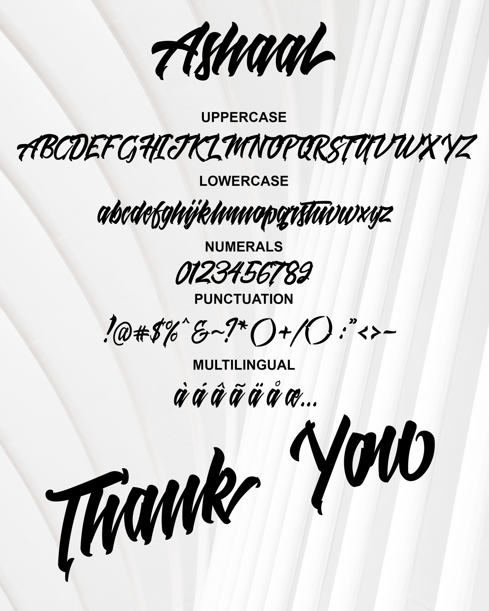 Ashaal Typeface