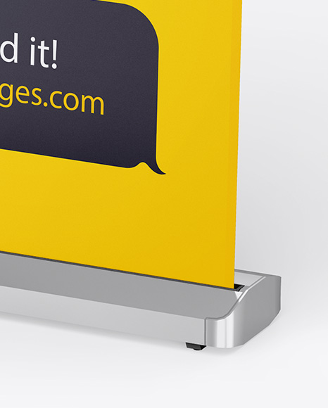 Glossy Roll-up Banner Mockup