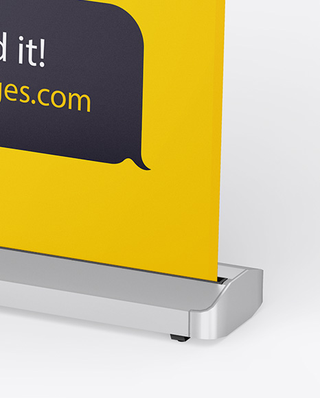 Matte Roll-up Banner Mockup