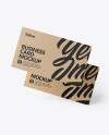 Kraft Business Cards Mockup