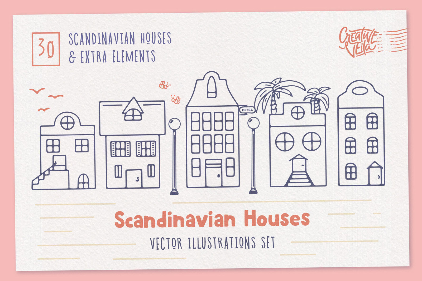 Scandinavian Houses Vector Images Scandinavian Houses Vector Images