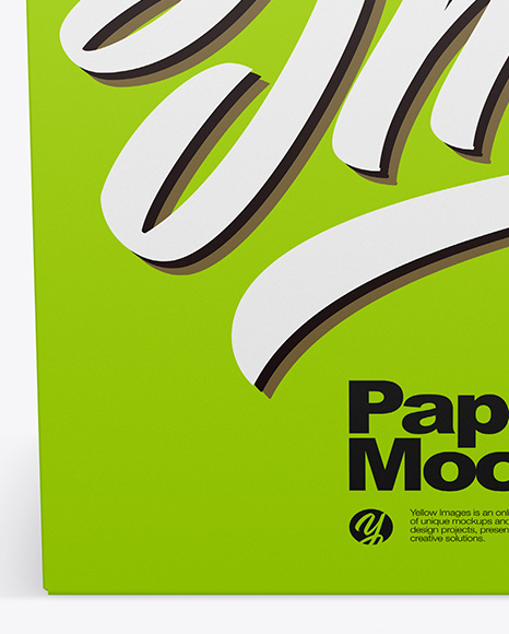 Opened Paper Box Mockup