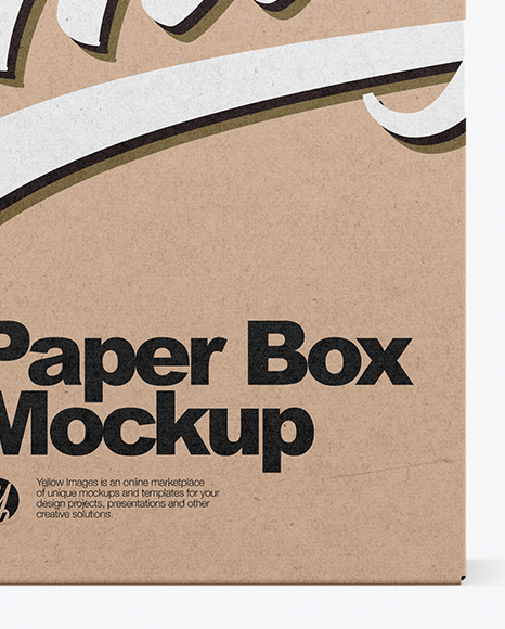 Opened Kraft Box Mockup