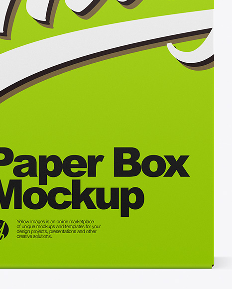 Opened Paper Box Mockup