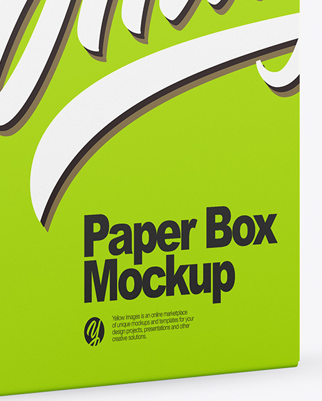 Opened Paper Box Mockup