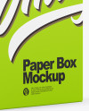 Opened Paper Box Mockup