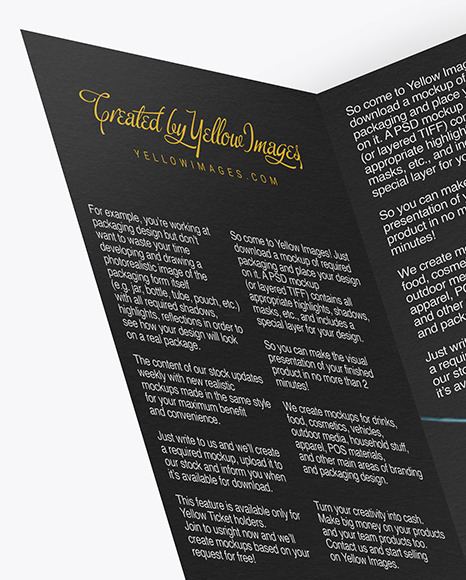 Textured A5 Brochure Mockup