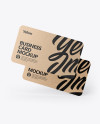 Kraft Business Cards Mockup