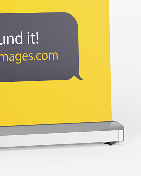 Glossy Roll-up Banner Mockup