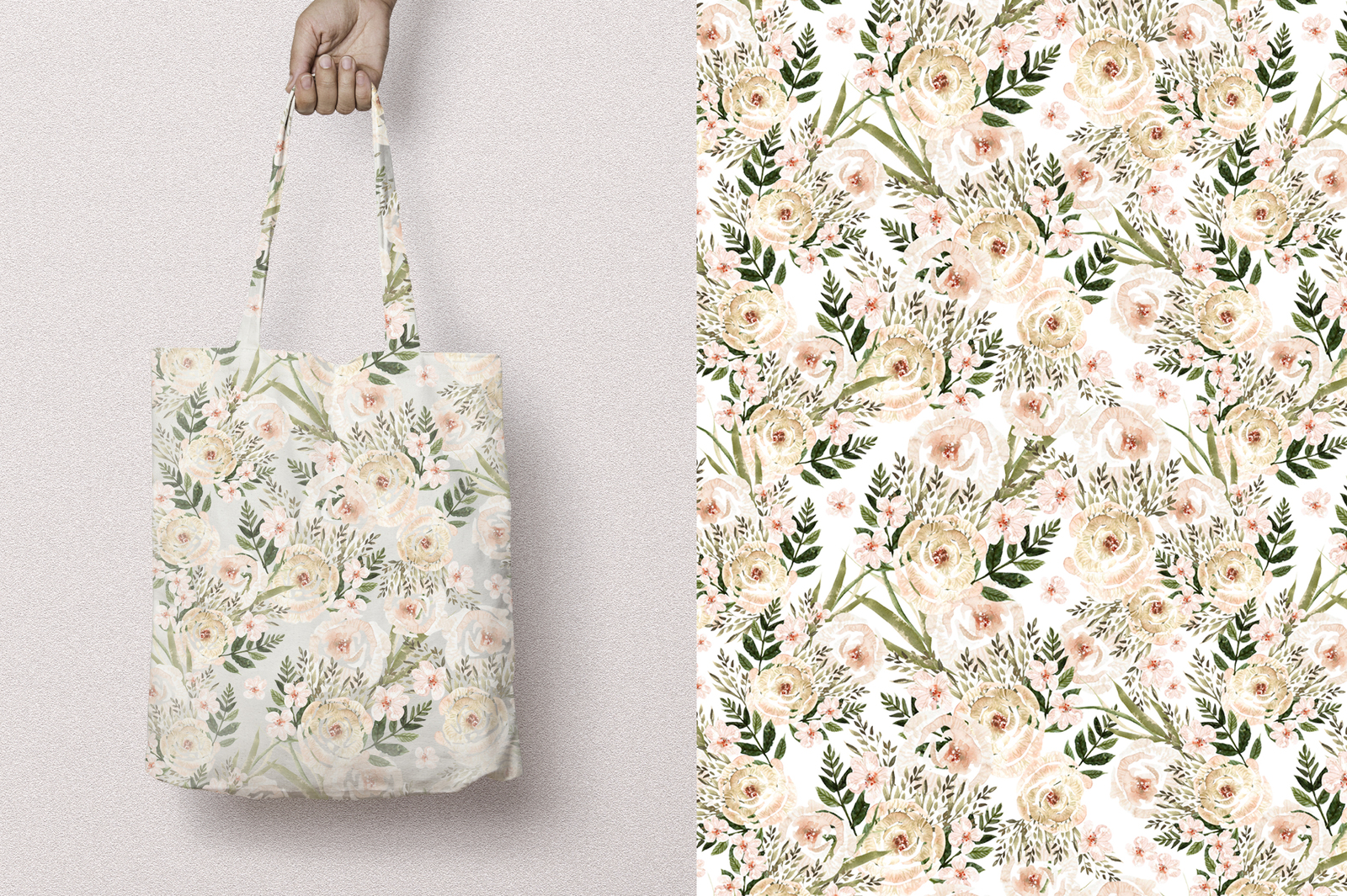 Watercolor Blooming Flowers Watercolor Blooming Flowers