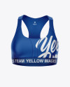 Sports Bra Mockup - Front View