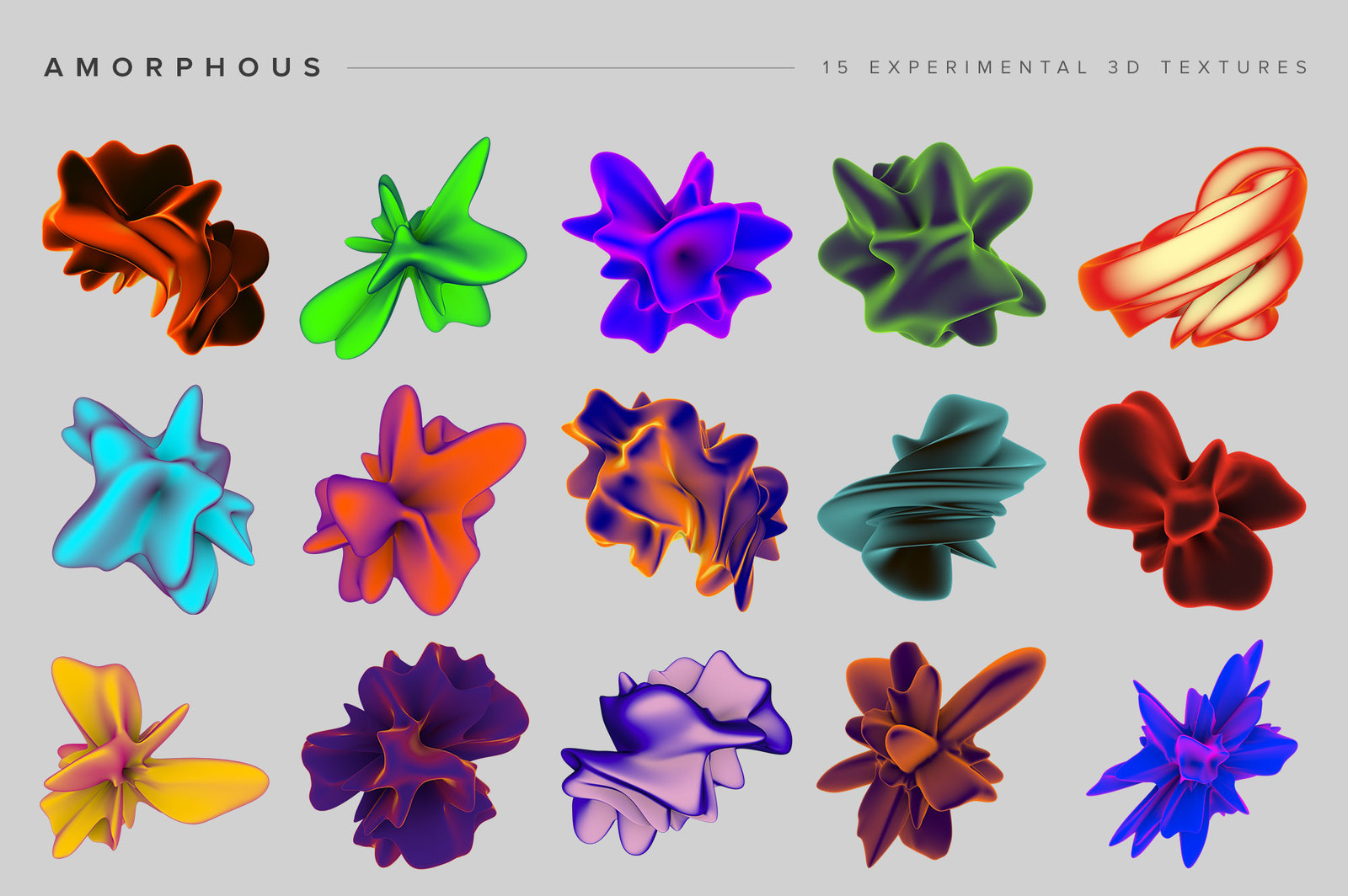 Amorphous: 15 Experimental 3D Shapes