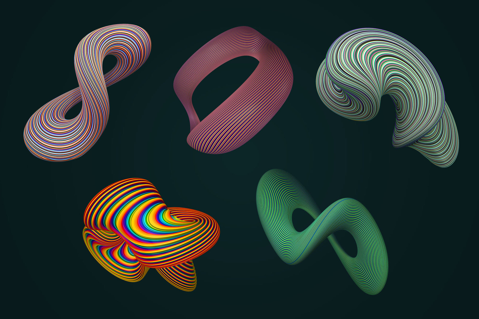 Coiled: Dynamic 3D Shapes