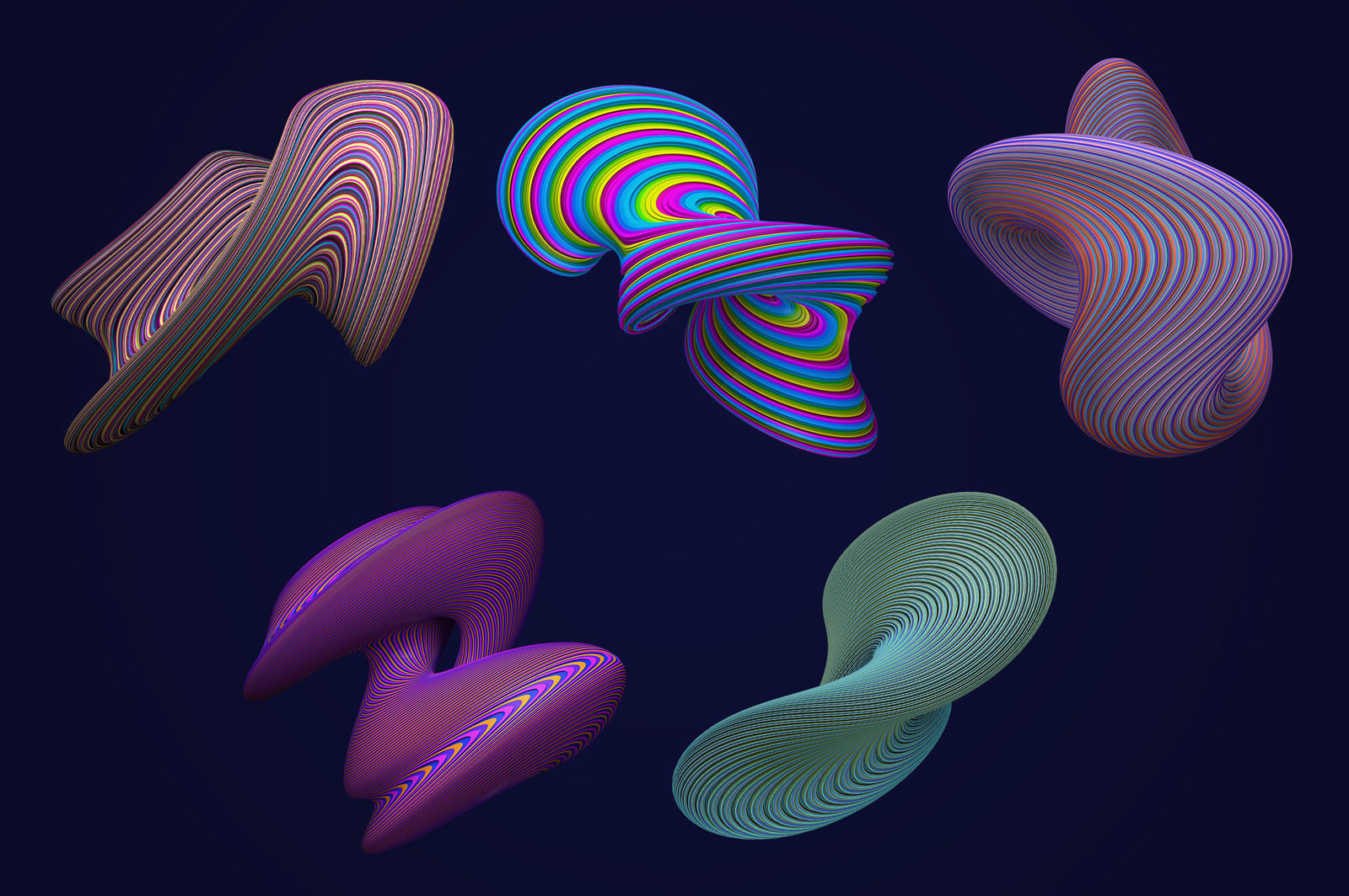 Coiled: Dynamic 3D Shapes