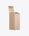 Opened Kraft Box Mockup Opened Kraft Box Mockup