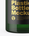 Green Plastic Bottle Mockup