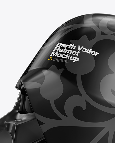 Glossy Darth Vader Helmet Mockup