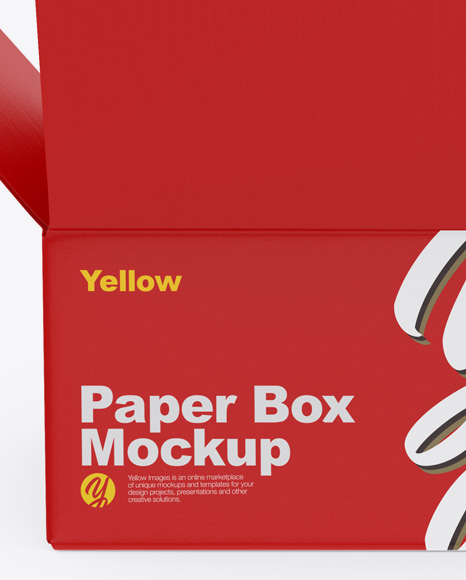 Matte Opened Box Mockup