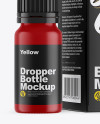 Matte Dropper Bottle w/ Box Mockup